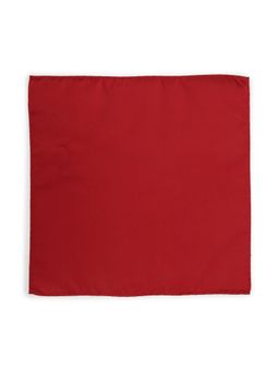 Van Heusen - Mens Maroon Solid Party Pocket Square