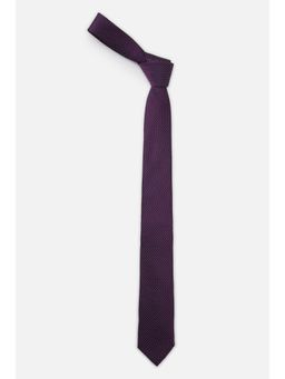 Van Heusen - Mens Purple Embroidered Tie