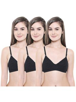 Bodycare - Pack of 3 Premium Perfect Coverage Bra In Black Colour