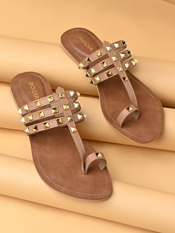 ROCIA - By Regal Beige Women Studded Flats
