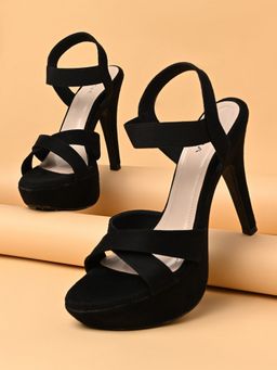 ROCIA - By Regal Black Women High Heel Stiletto Sandals