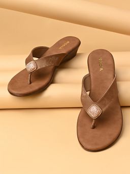 ROCIA - By Regal Tan Women Classic Wedges