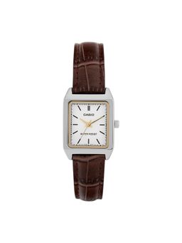 Casio - Women ENTICER White Dial Analog Leather Watch - LTP-V007L-7E2UDF