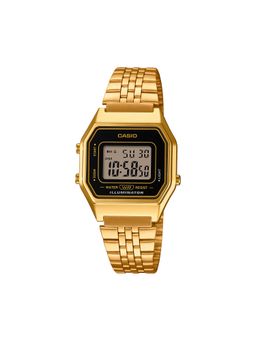 Casio - Women Vintage Black Dial Digital Stainless Steel Watch - LA680WGA-1DF