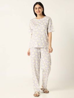 R&B - Floral Relaxed Women Pyjama