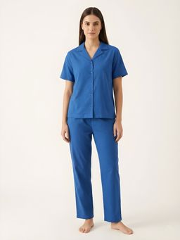 Bstories - Women Cotton Solid Night Suit