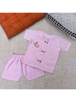 Bhaakur - Carrot Lane Jhabla and Shorts (Set of 2)