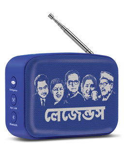 Saregama - Carvaan Mini 2.0 Bengali- Music player with Bluetooth/ FM/AM/AUX (Regal Blue)