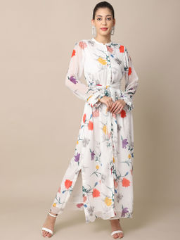 Ewoke - Ivory Printed Kaftan Dress