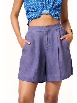 TERRA LUNA - Purple Paloma Linen Short