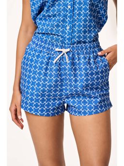TERRA LUNA - Blue Drai Monogram Short