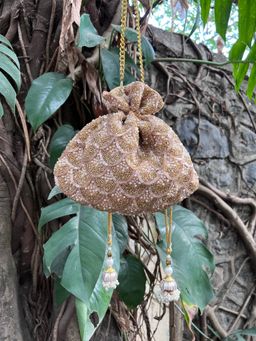 Nayaab by Sonia - Vieira Goldish Potli for Women