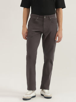 United Colors of Benetton - Solid Grey Slim Tapered Fit Jeans