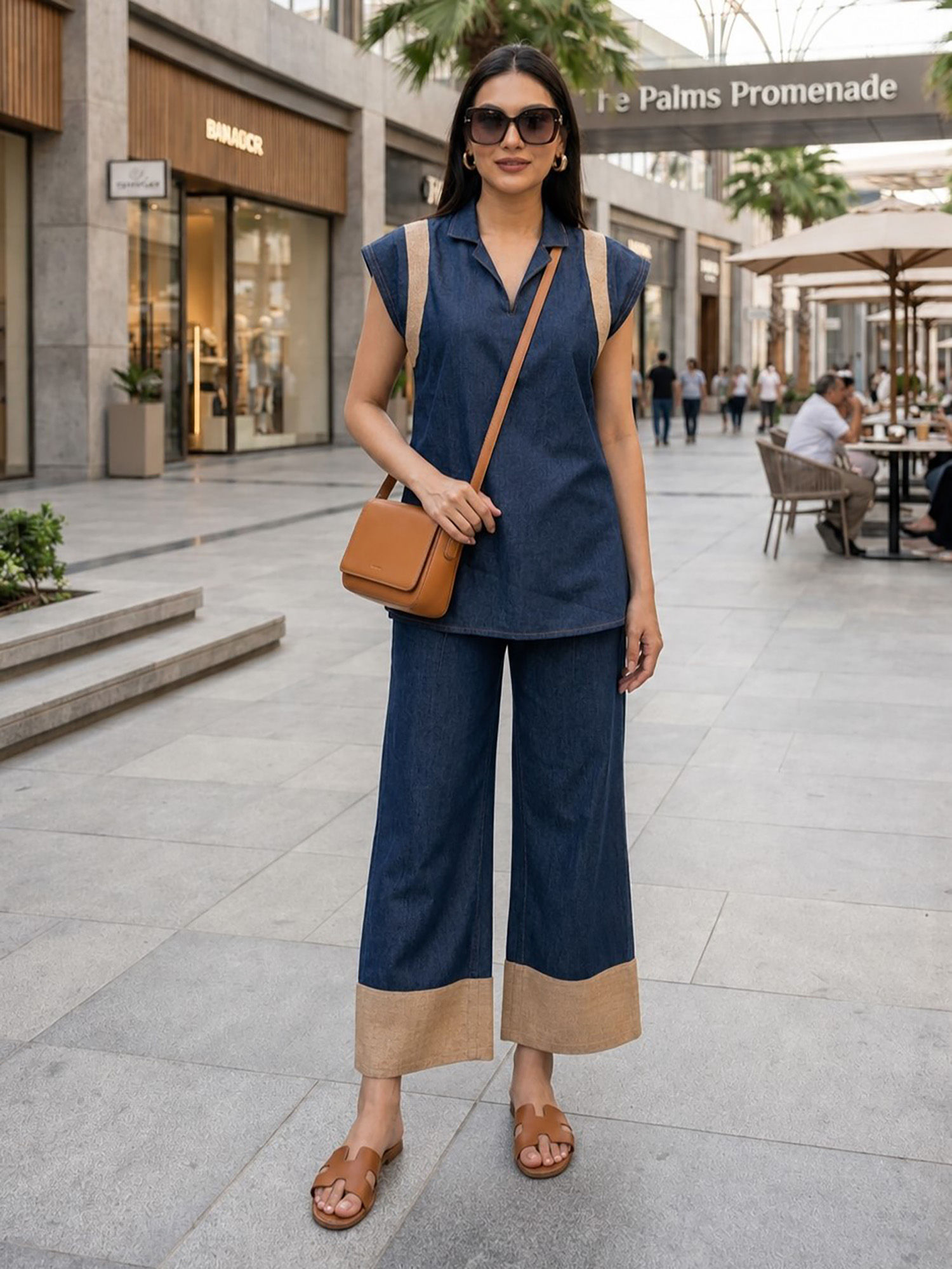 autumnlane Blue Prisha Mazure Denim Co-Ord Set-picture-32