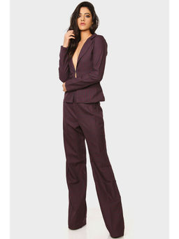 How When Wear - Purple Check Blazer