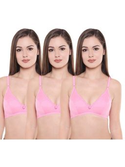 Bodycare - Pack of 3 Perfect Coverage Bra In Pink Colour