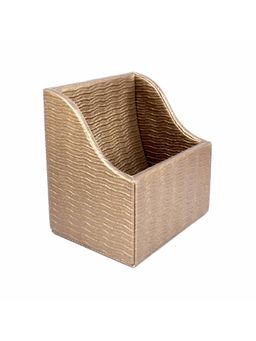 Premsons - Artificial Leatherette Wave Design Mobile Holder - Copper