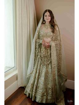 ITRH - Green Noor Jahan Lehenga with Blouse and Dupatta