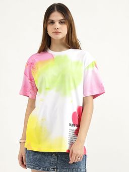 United Colors of Benetton - Regular Fit Round Neck Printed T-Shirt