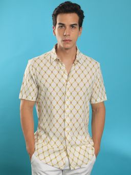 Rare Rabbit - Braga White Short Sleeve Shirt