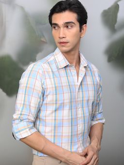 Rare Rabbit - Campo Blue Full Sleeve Shirt