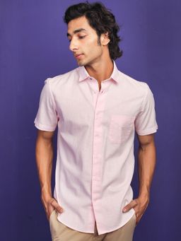 Rare Rabbit - Darwin Pink Half Sleeve Shirt