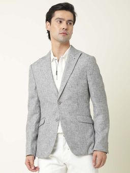 Rare Rabbit - Drews Grey Modern Textured Blazer