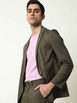 Rare Rabbit - Glaze Olive Paper Light Blazer