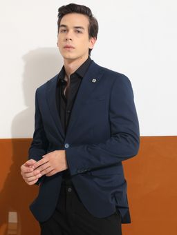 Rare Rabbit - Maroni Navy Premium Stretch Blazer