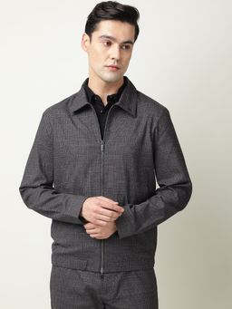 Rare Rabbit - Pacter Grey Checkered Smart Jacket