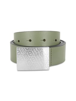 United Colors of Benetton - Wallace Men Leather Belt - Olive