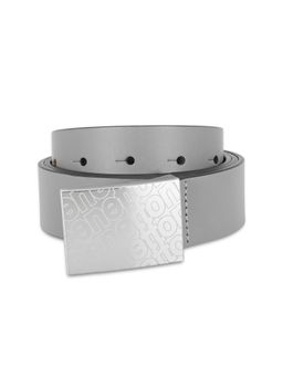 United Colors of Benetton - Wallace Men Leather Belt - Grey