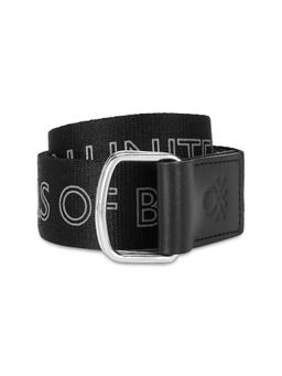 United Colors of Benetton - Quinto Men Leather Belt - Black