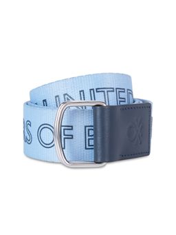 United Colors of Benetton - Quinto Men Leather Belt - Chambray Blue