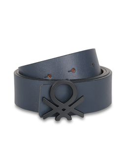United Colors of Benetton - Edgar Men Leather Belt - Navy Blue and Tan