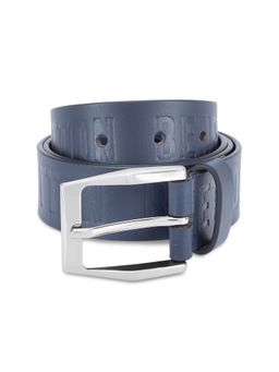 United Colors of Benetton - Costa Men Leather Belt - Navy Blue