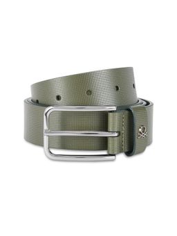 United Colors of Benetton - Adriano Men Leather Belt - Olive