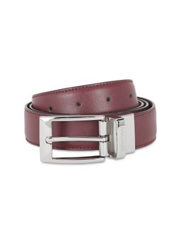 United Colors of Benetton - Fredrico Men Leather Belt - Maroon and Brown