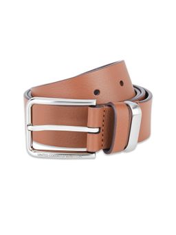 United Colors of Benetton - Simeto Men Leather Belt - Tan