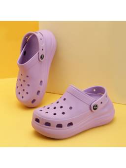 Yoho - Purple High Heel Clogs for Women