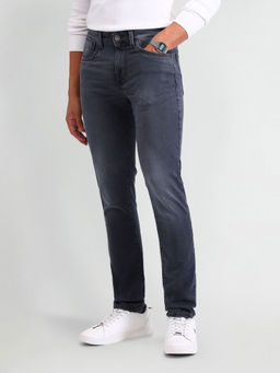 U.S. Polo Assn. Denim Co. - Men Blue Cotton Solid Jeans