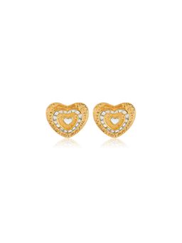 Isharya - Love Mirrors Small Studs In 18Kt Gold Plated