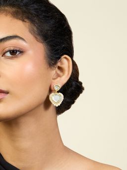 Isharya - Lucent Libra Drop Earrings In 18Kt Gold Plated