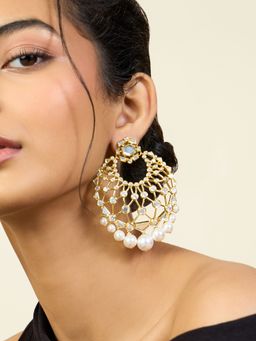 Isharya - Noor Moon Bali In 18Kt Gold Plated
