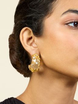 Isharya - Zoori Huggies Hoops In 18Kt Gold Plated