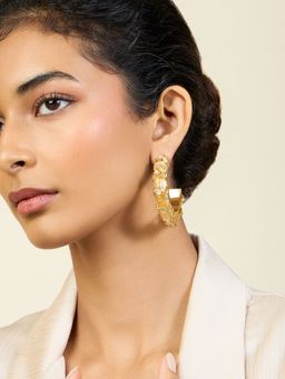 Isharya - Sona Statement Hoops In 18Kt Gold Plated