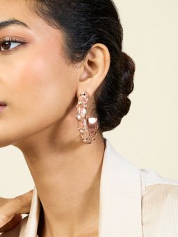 Isharya - Rose Sona Statement Hoops In 18Kt Gold Plated