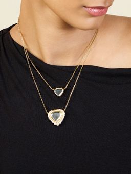 Isharya - Trikone Layered Necklace In 18Kt Gold Plated