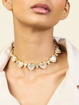 Isharya - Lucent Riviere Collar Necklace In 18Kt Gold Plated