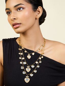 Isharya - Maharani Layered Statement Necklace In 18Kt Gold Plated